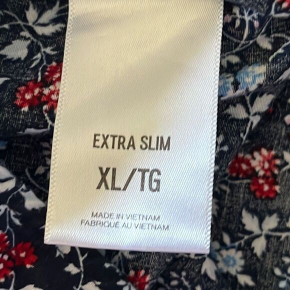 Express Extra Slim Floral Button Front Mens XL - Picture 6 of 10